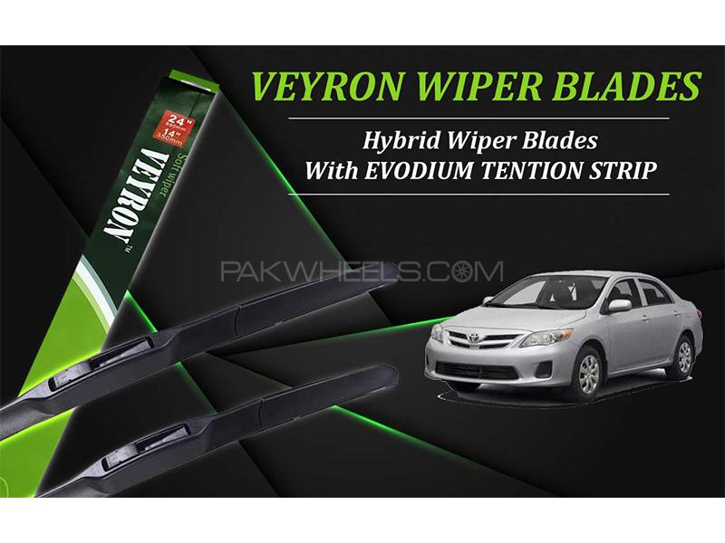 Toyota Corolla 2008-2014 VEYRON Hybrid Wiper Blades | Non Scratchable | Graphite Coated Image-1