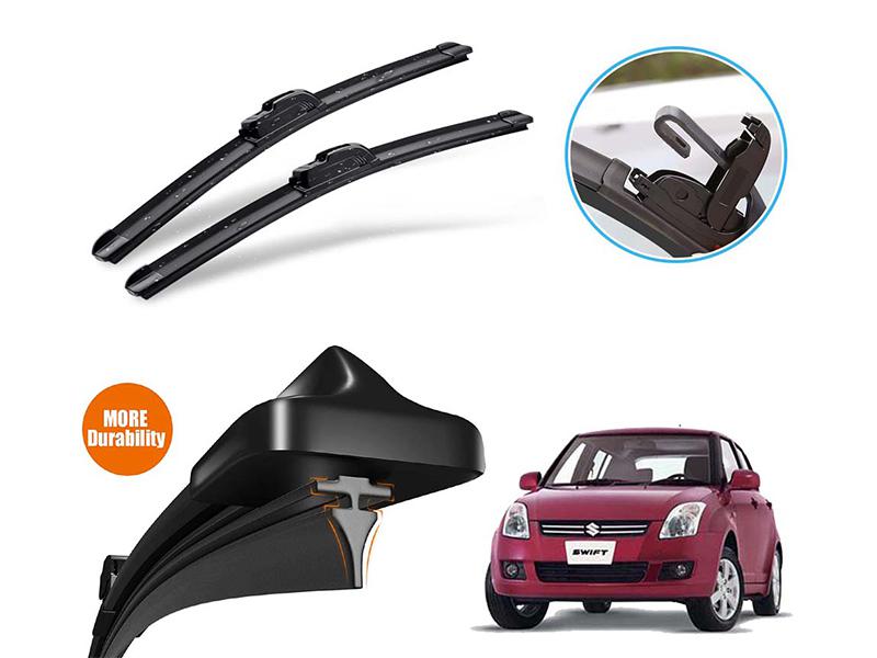 Suzuki Swift 2010-2021 Silicone Wiper Blades | Soft Rubber Vipers | Graphite Coated Rubber  Image-1