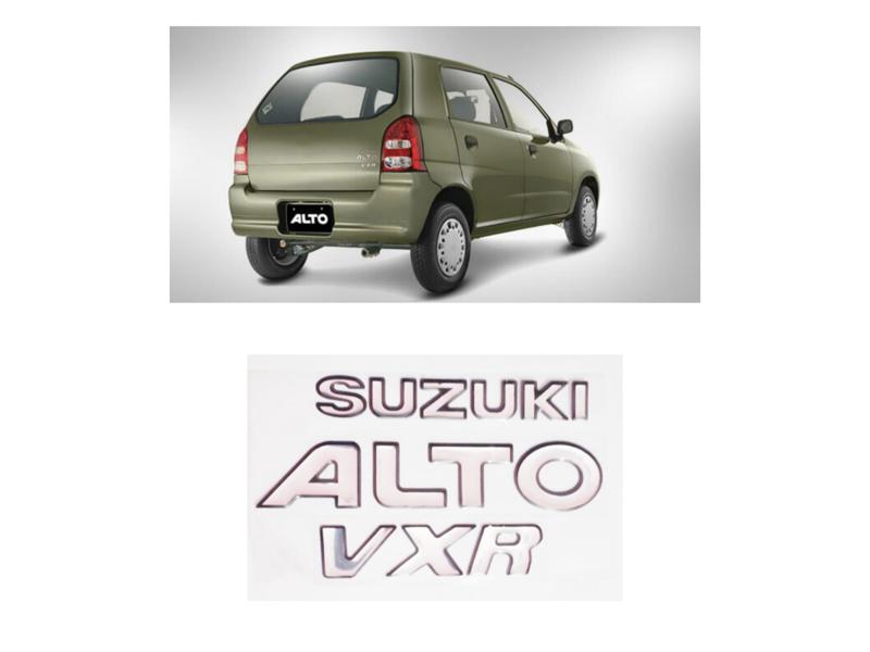 Suzuki Alto VXR Trunk Logo Decal Sticker Pack Image-1