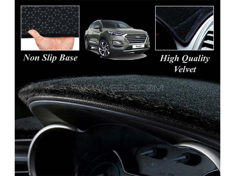 Hyundai Tucson 2020-2022 Velvet Dashboard Carpet Cover | Non Slip | Washable Image-1