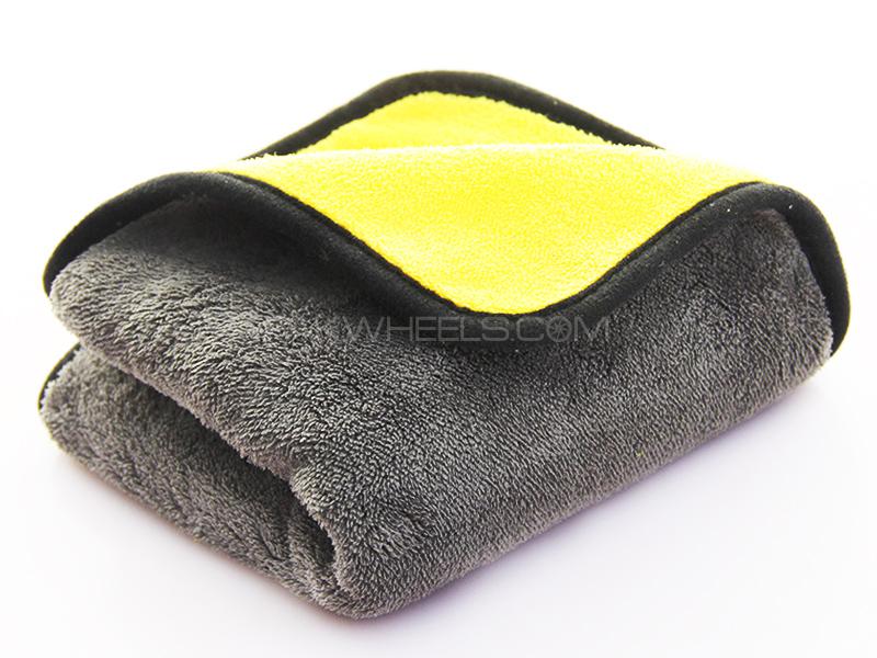 Microfiber Towel Yellow And Grey 30cm x 30cm - Pack Of 3 Image-1