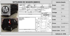 Used Mitsubishi Ek Wagon E 2019