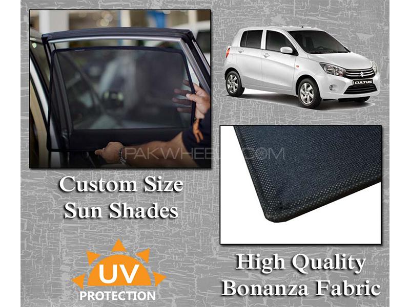 Suzuki Cultus 2017-2022 Sun Shades | Bonanza Fabric | Thick Rods | Original Size