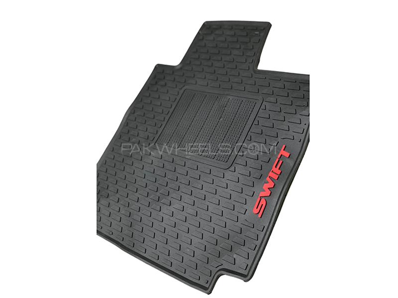 Diamond Latex Premium Black Suzuki Swift 2022 Mats| Plastic | Water Proof | Rubber Mats (P79) Diamond Latex Premium Black Suzuki Swift 2022 Mats| Plastic | Water Proof | Rubber Mats (P79) Image-2
