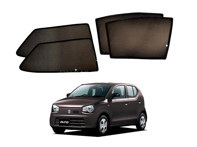 Suzuki Alto Fix Side Shade Black UV Protection Heat Protection  Image-1