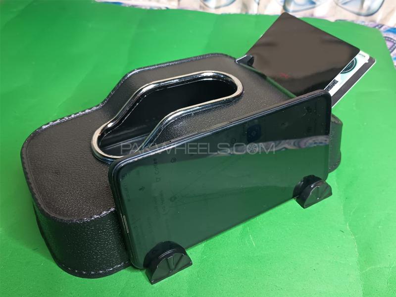 Car Dashboard Tissue Box Mobile Holder Card Holder Black Car Dashboard Tissue Box Mobile Holder Card Holder Black Image-3