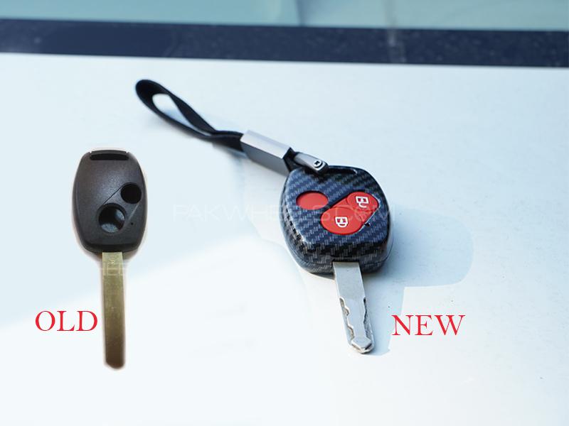 Honda Carbon Key Case Protector Cover Carbon Fiber Case Image-1