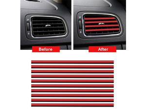 Universal Car AC Vent Molding - Red  Universal Car AC Vent Molding - Red
