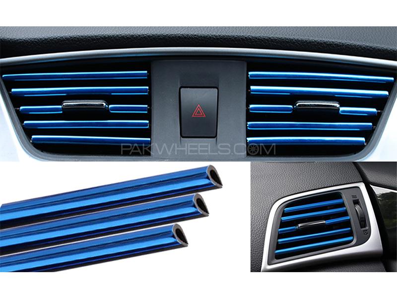 Universal Car AC Vent Molding - Blue