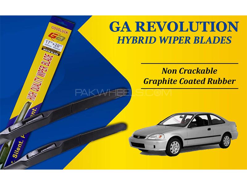 Honda Civic 1996-2001 GA Revolution Hybrid Wiper Blades | Non Cracking Graphite Coated Rubber Image-1