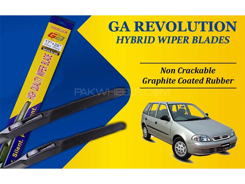 Suzuki Cultus 2007-2017 GA Revolution Hybrid Wiper Blades | Non Cracking Graphite Coated Rubber Image-1