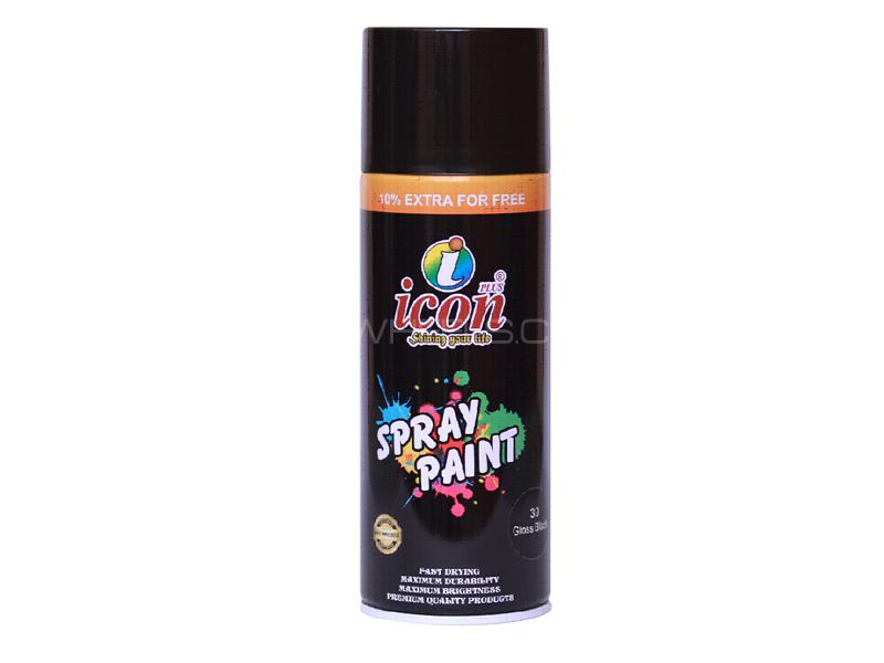 Icon Plus Spray Paint 300ml - Gloss Black 