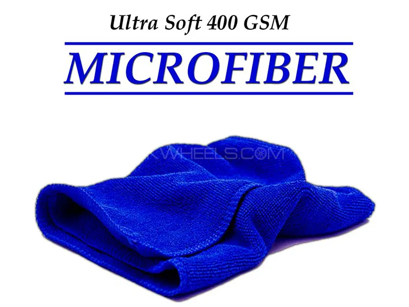 Ultra Soft MicroFiber Towel 400 GSM | 30x60cm | Blue - Pack Of 1 Image-1