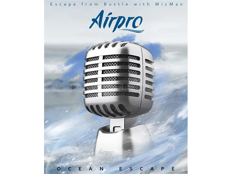 Air Pro Mic Perfume | Ocean Escape | Microphone Style Air Freshener Image-1