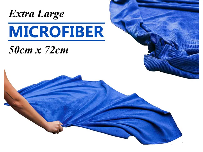 Extra Large Microfiber Cloth 50x72cm Single Ply 400  GSM - Pack Of 1 Image-1
