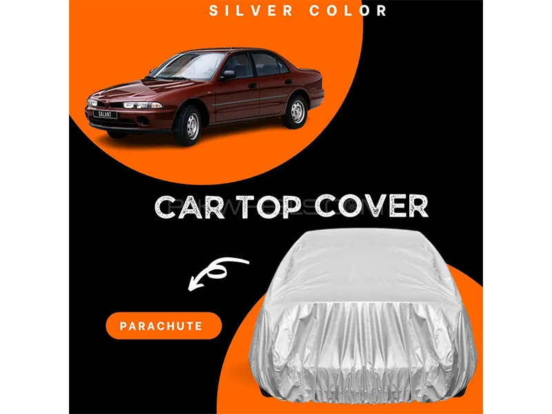 Mitsubishi Galant 1992-1998 Parachute Silver Car Top Cover Image-1