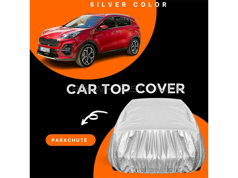Kia Sportage 2019-2022 Parachute Silver Car Top Cover Image-1