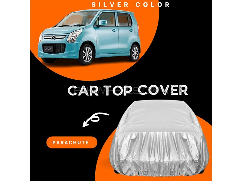 Mazda Flair 2017-2022 Parachute Silver Car Top Cover Image-1