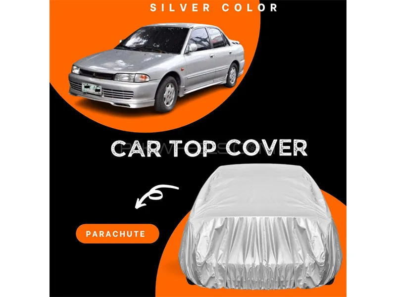 Mitsubishi Lancer 1996 Parachute Silver Car Top Cover Image-1