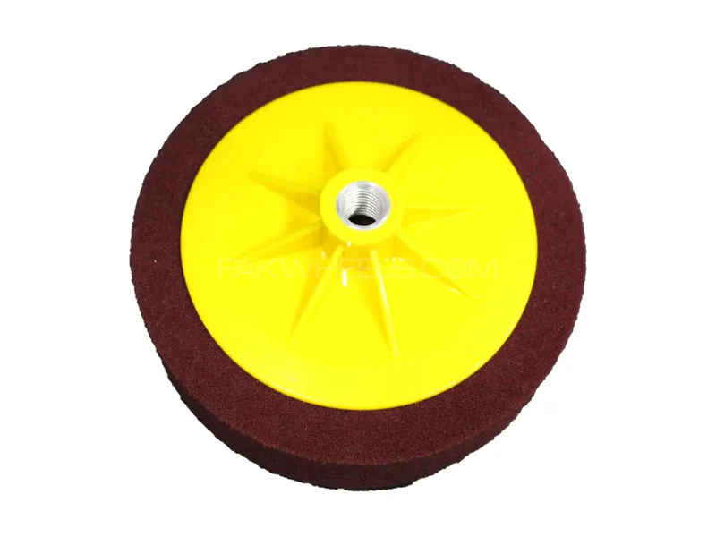 Car Rotary Polisher Cutting Pad With Backing Plate Maroon Image-1