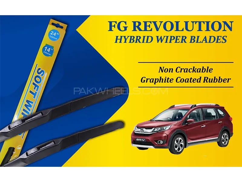 Honda BR-V 2017-2023 FG Wiper Blades | Hybrid Type | Graphite Coated Rubber Image-1