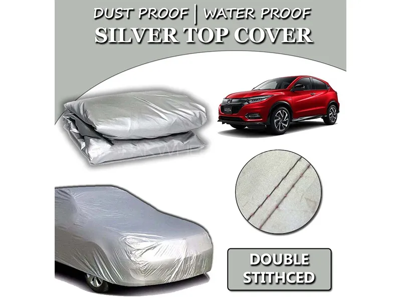 Honda Vezel 2013-2023 Parachute Silver Car Top Cover | Heat Proof | Double Stitched Image-1