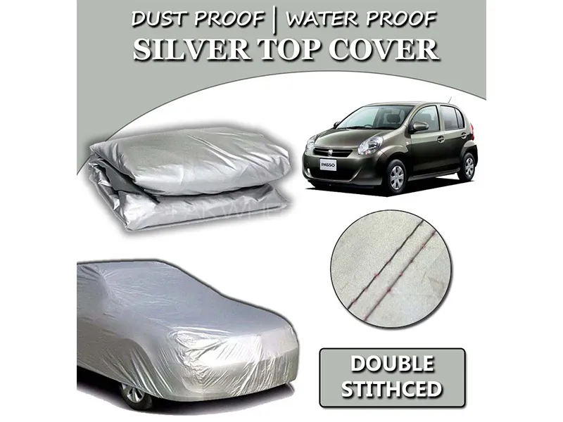 Toyota Passo 2010-2022 Parachute Silver Car Top Cover | Heat Proof | Double Stitched