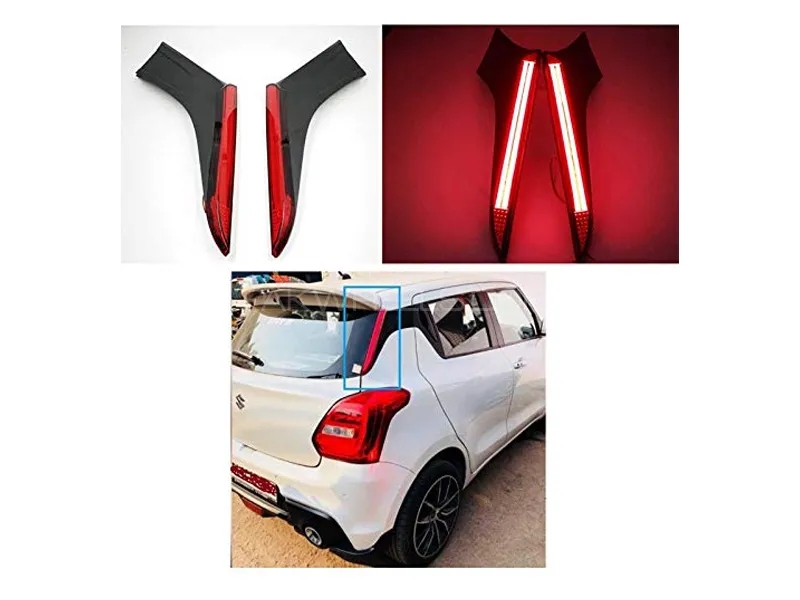 Suzuki Swift 2021-2023 DRL LED Red Pillar Backlight Taillight  Image-1