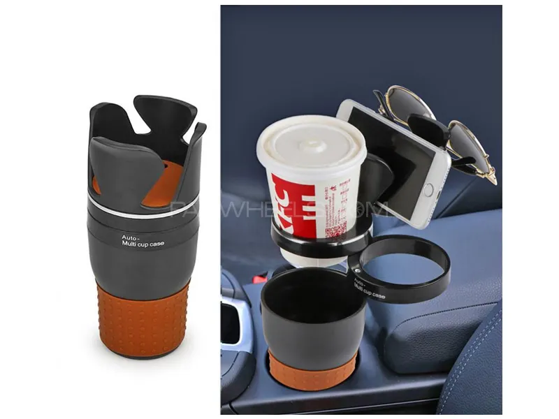 Multi Purpose Car Cup Holder 5 In 1 Cup Holder Image-1