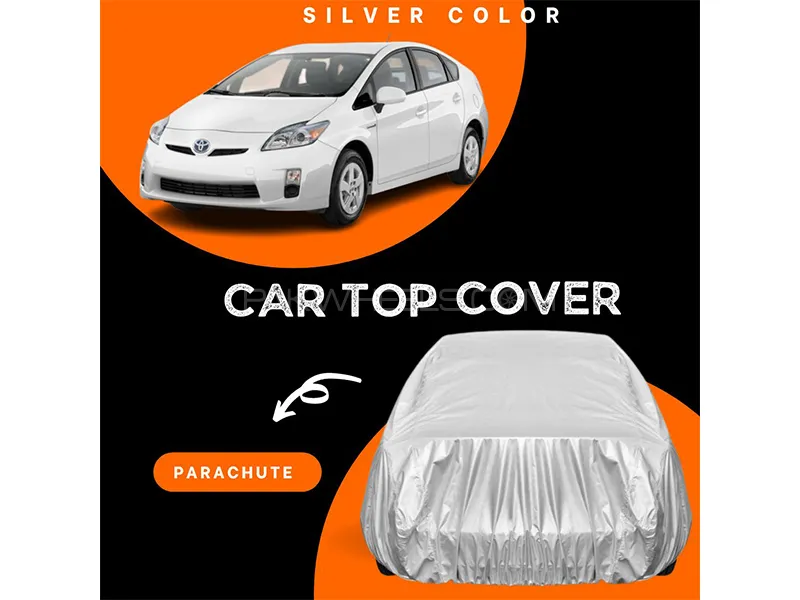 Toyota Prius 1.8 2009-2015 Parachute Silver Car Top Cover Image-1