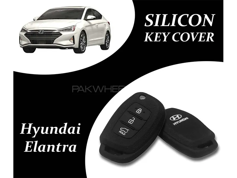 Hyundai Elantra 2021-2023 Key Cover | Silicone | Black | Pack Of 1