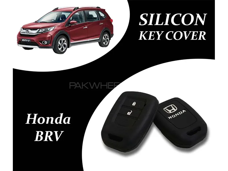 Honda BR-V 2017-2023 Key Cover | Silicone | Black | Pack Of 1