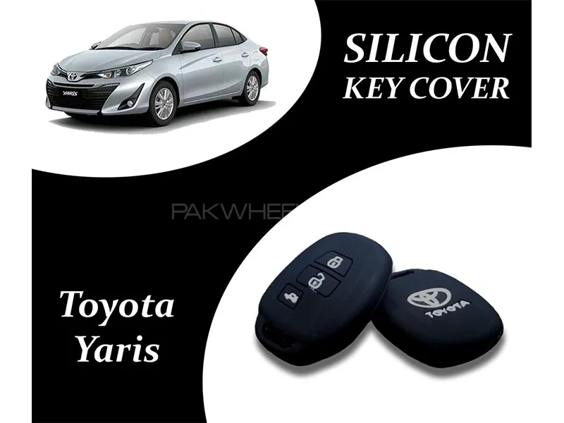 Toyota Yaris 2020-2023 Key Cover | Silicone | Black | Pack Of 1