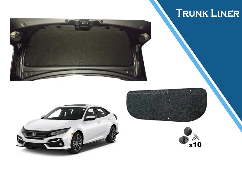 Honda Civic 2015-2020 Trunk Insulator Digi Cover Namda Liner Image-1