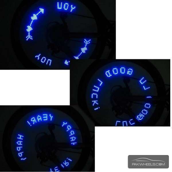 Tyre Tire Double Sense LED Letter Light for Bikes For Sale Image-1
