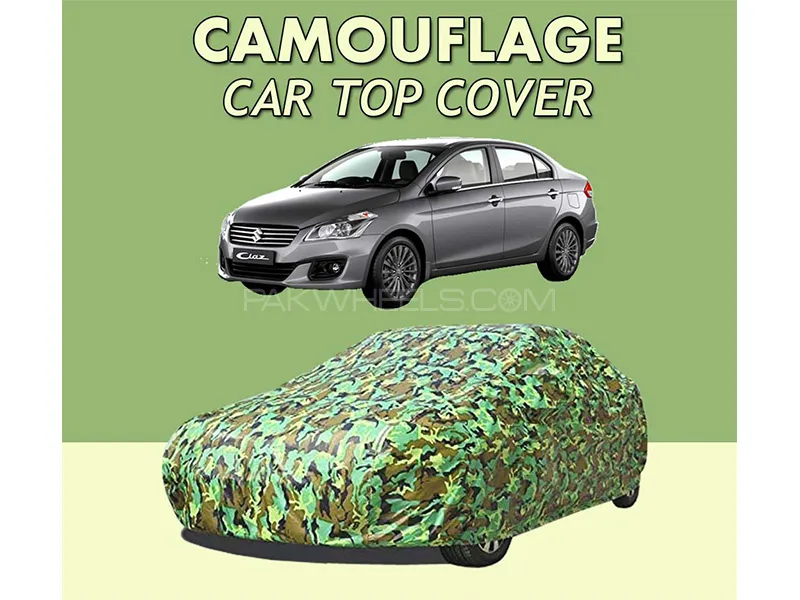Suzuki Ciaz 2017-2020 Top Cover | Camouflage Design Parachute | Double Stitched | Dust Proof | Water
