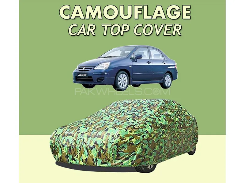 Suzuki Liana 2006-2014 Top Cover | Camouflage Design Parachute | Double Stitched | Dust Proof | Wate Image-1