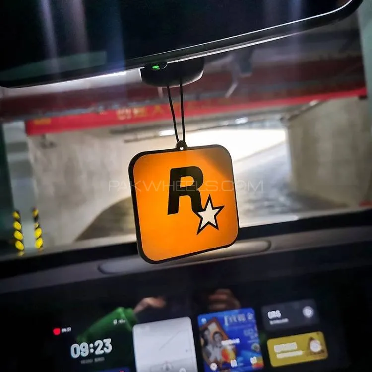Rockstar Logo Car Hanging Air Freshener with Tantalizing Fragrance Image-1