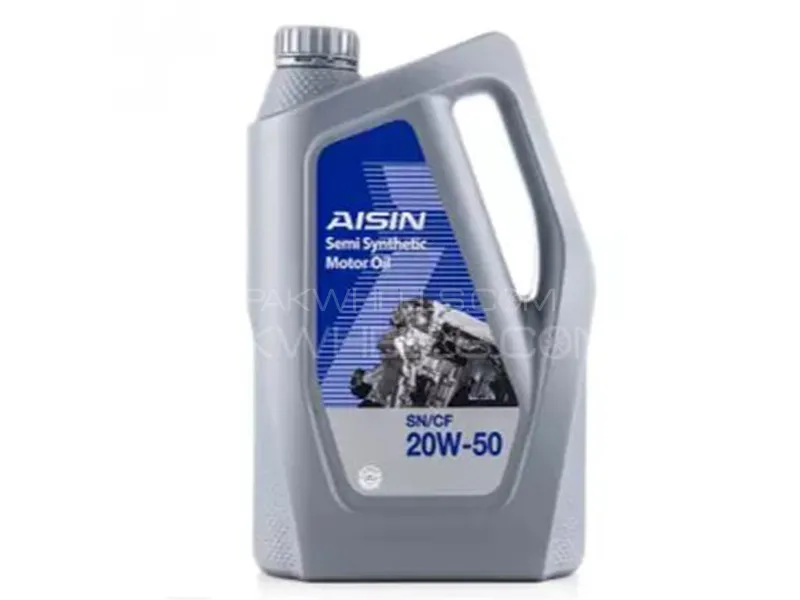 Aisin 20W-50  SEMI SYNTHETIC SN Engine Oil - 3 Litre Image-1