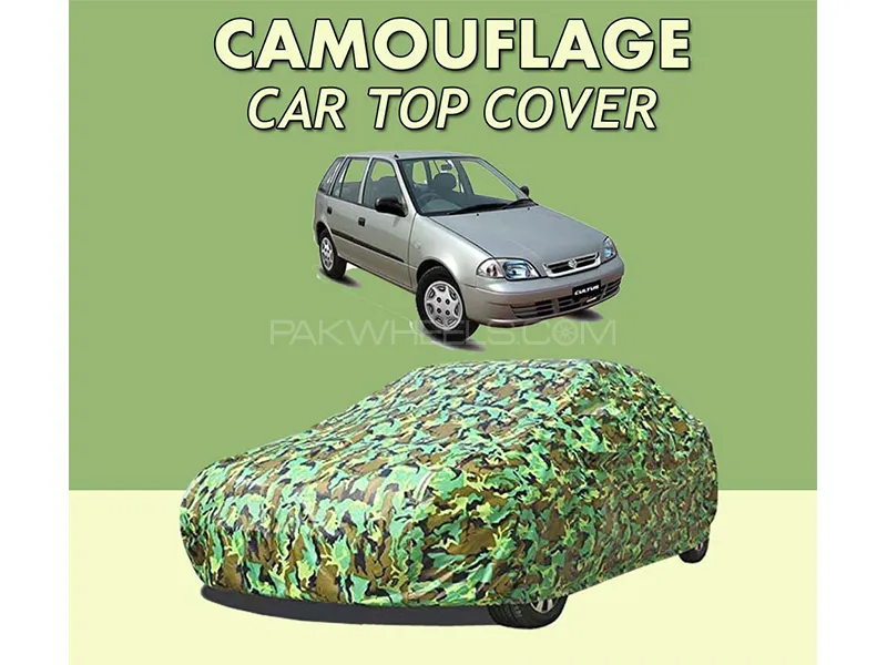 Suzuki Cultus 2007-2017 Top Cover | Camouflage Design Parachute | Double Stitched | Dust Proof | Wat