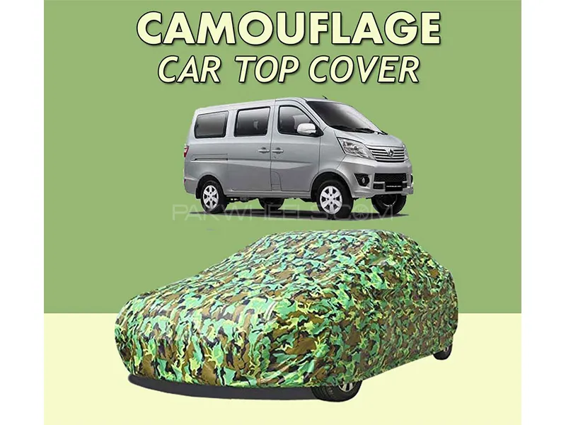 Changan Karvaan 2018-2023 Top Cover| Camouflage Design Parachute | Double Stitched | Water Proof Image-1