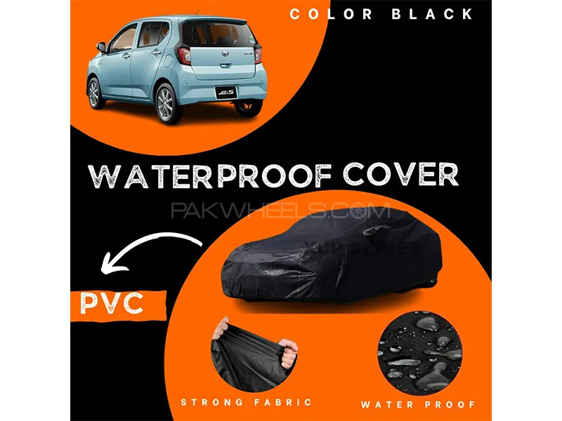 Daihatsu Mira 2017-2023 Polymer Coated Top Cover | Waterproof | Double Stitched | Black  Image-1