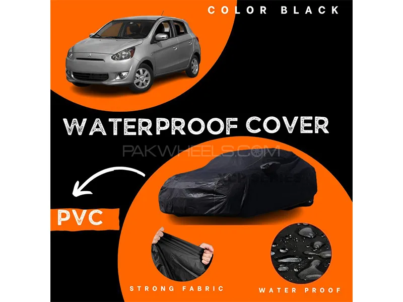Mitsubishi Mirage 2012-2023 Polymer Coated Top Cover | Waterproof | Double Stitched | Black 