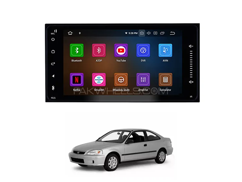 Honda Civic 1998-2001 Android Screen Panel IPS Display 9 inch - 1 GB Ram/16 GB Rom