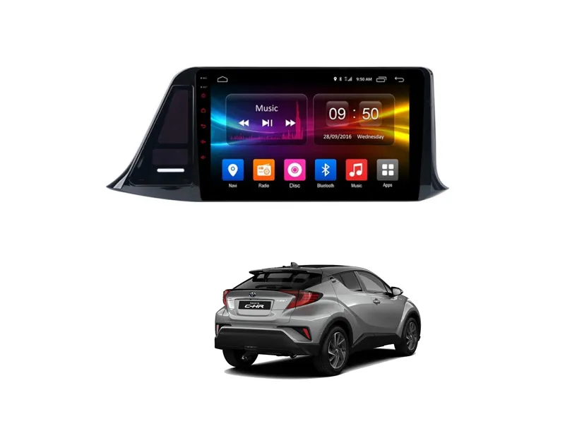 Toyota C-HR 2016-2023 Android Screen Panel IPS Display 9 inch - 2 GB Ram/32 GB Rom