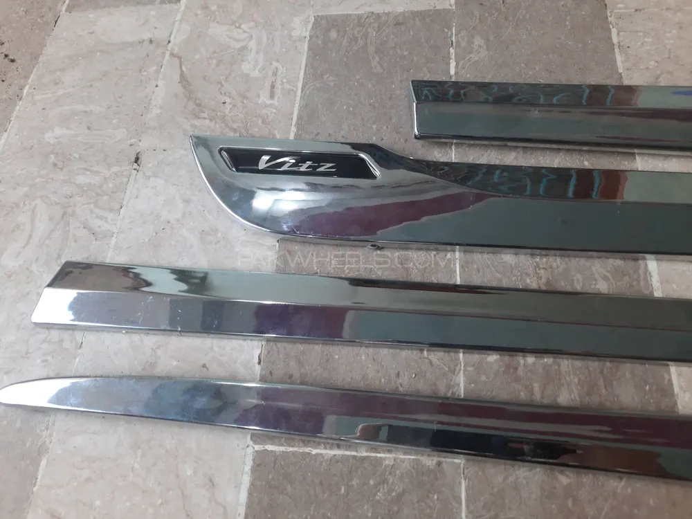 car door moldings for toyota vitz 2017 to 2019 chrome Image-1