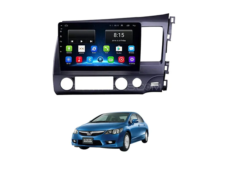 Honda Civic Reborn 2006-2012 Android Screen Panel IPS Display 10 inch - 2 GB Ram/32 GB Rom Image-1