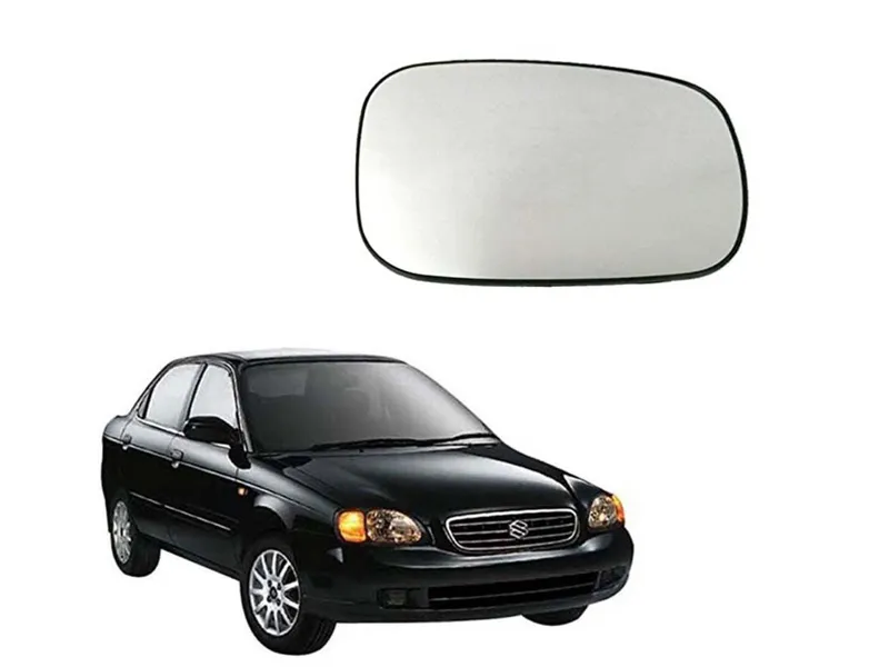 Suzuki Baleno Right Side Mirror Reflective Glass Image-1