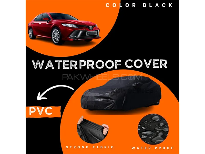 Toyota Camry 2018-2023 Polymer Coated Top Cover | Waterproof | Double Stitched | Black  Image-1