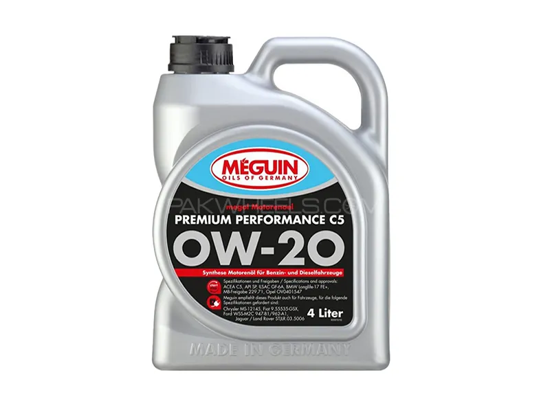 Meguin PREMIUM PERFORMANCE OW-20 C5 SP Engine Oil - 4 Litre Image-1